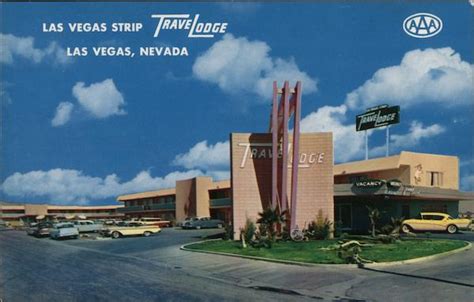 Las Vegas Strip TraveLodge Nevada Postcard