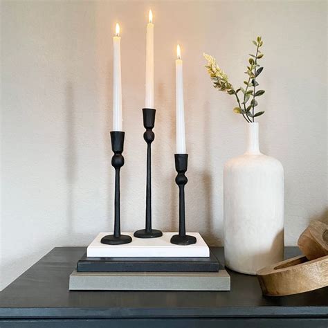 Revere Candlesticks Small Silver Iron Candle Holders Iron Candle