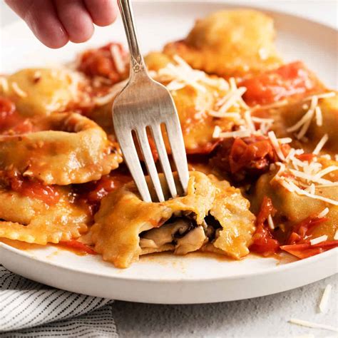 Easy Mushroom Ravioli - The Cheese Knees