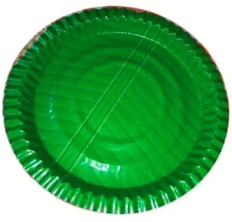 Eco Friendly Heat And Cold Proof Round Disposable Banana Leaf Paper