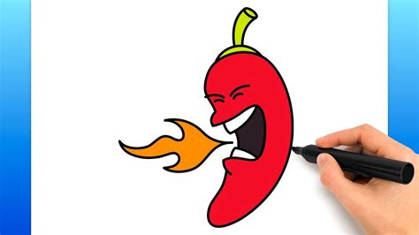 Como Desenhar Uma Pimenta Malagueta Tutorial De Desenho F Cil Youtube