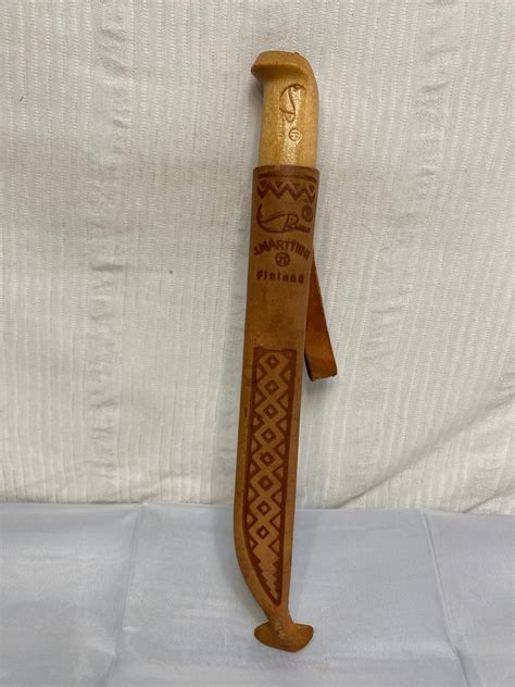 Vintage J Marttiini Finland Rapala Fishing Filet Knife And Leather