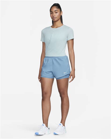 Haut Court Torsad Manches Courtes Nike Dri Fit One Luxe Pour Femme