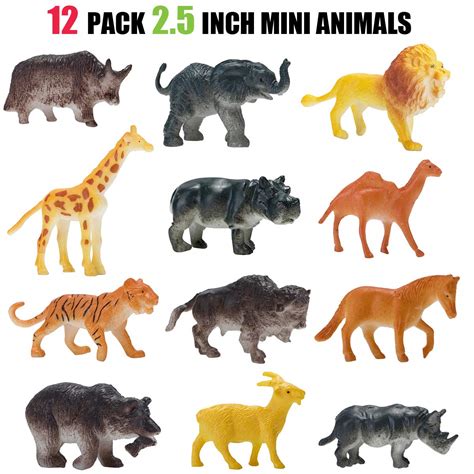 Jumbo Safari Animals Figures, Realistic Large Wild Zoo Animals ...