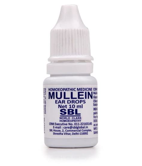 Sbl S Mullein Ear Drop Liquid Ml Pack Of Buy Sbl S Mullein Ear