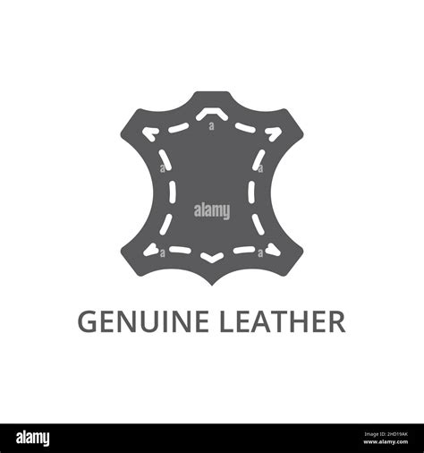 Icon Vector Genuine Leather Simple Genuine Leather Hi Res Stock