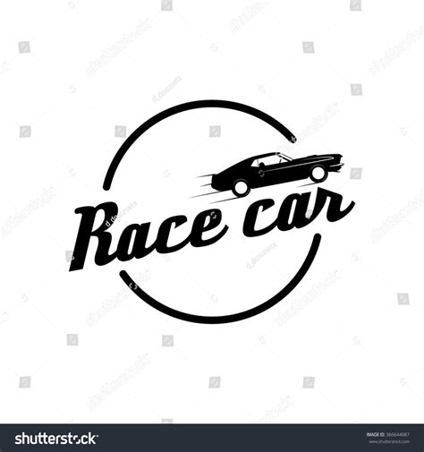 Race Car Logo Stock Vector Illustration 366644087 : Shutterstock