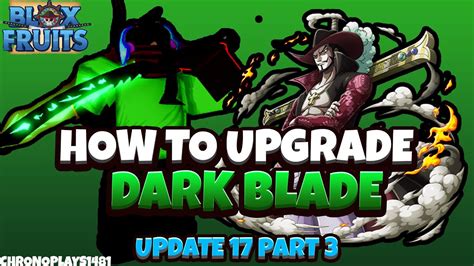 How To Upgrade Dark Blade V2 Blacksmith Blox Fruits Update 17 Part