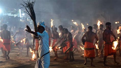 Thootedara Agni Keli At Kateel Sri Durgaparameshwari Temple The