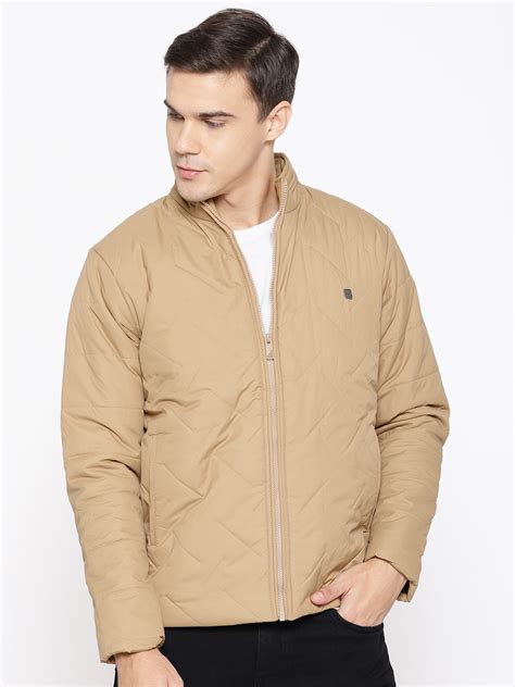 Buy Duke Men Beige Solid Padded Jacket - Jackets for Men 10584842 | Myntra