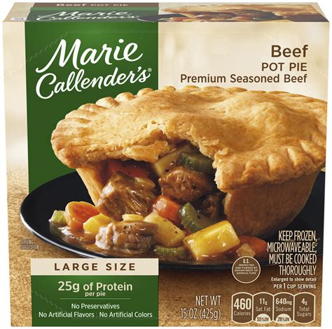 Marie Callender S Frozen Meal Beef Pot Pie 15 Oz Walmart