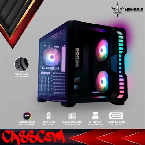 Jual NYK Nemesis Casing Gaming T80 Rubix Fan Case Jakarta Selatan