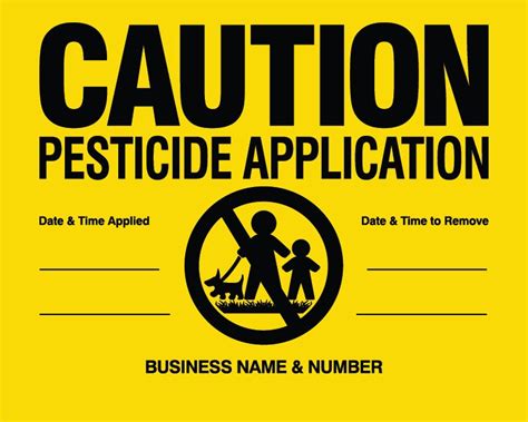 Maine Pesticide Notification Sign Laws And Regulations Presco