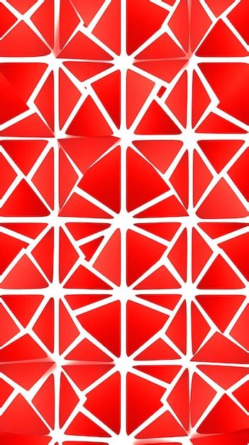 Premium AI Image | Red geometric background white wallpaper for phone