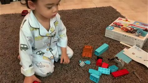 Lego Duplo Lightning Mcqueen Car With Tow Mater Youtube