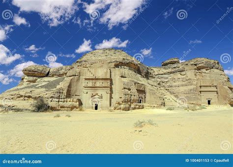 Mada`in Saleh stock image. Image of ancient, arabia - 100401153