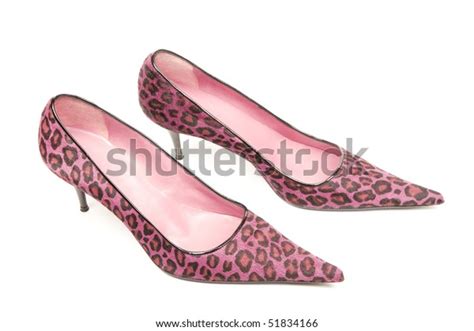 Sexy Pink Leopard Print Shoes Stock Photo 51834166 Shutterstock