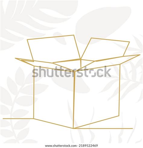 Open Box Drawing By One Continuous Stock Vector (Royalty Free) 2189522469 | Shutterstock