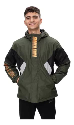 Cortaviento Deportivo Print Verde Hombre Fashions Park Cuotas Sin