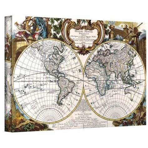 Art Wall Antique World Map Circa 1499 Gallery Wrapped Canvas Art 32 By 48inch Check Out This