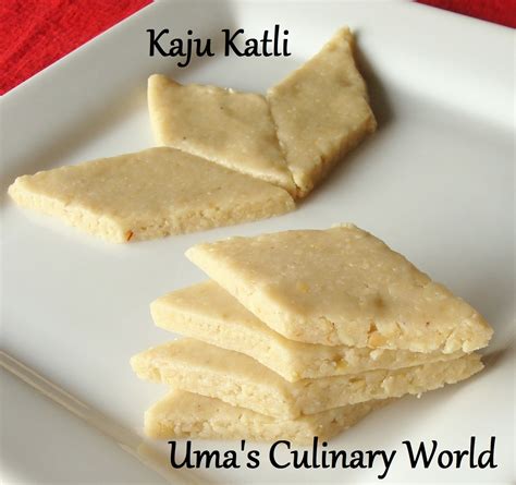 Kaju Katli / Cashew Barfi