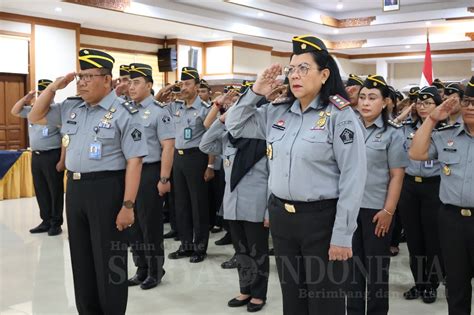 Kanwil Kemenkumham Bali Ikuti Apel Kesiapan Pengamanan Hari Raya Idul