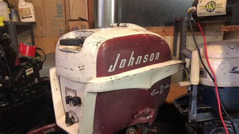 1957 Johnson 7 5hp Outboard Motor Tank Test Youtube