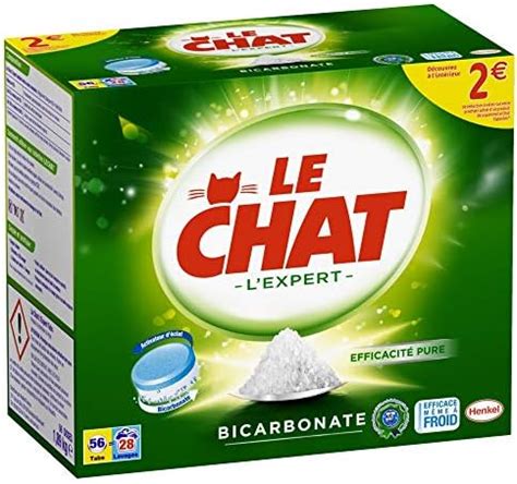 Le Chat L Expert Bicarbonate Lavages Tablettes Lessive En