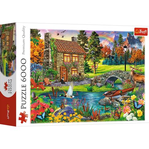 Puzzle Trefl Casuta Din Munti 6000 Piese EMAG Ro