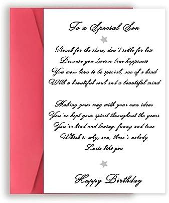 Amazon To My Son Birthday Card For Son Son Birthday Card