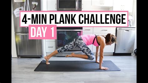 4 Minute Plank Tabata Challenge Day 1 High Plank Exercises Youtube