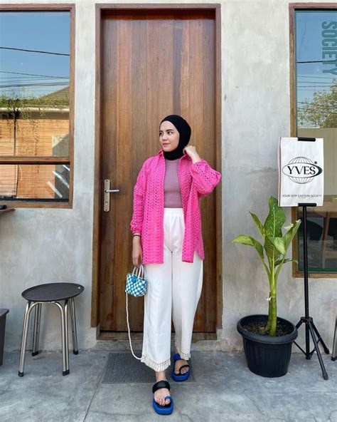 9 OOTD Hijab Nuansa Pink Ala Selebgram Via Zulviani Pretty