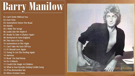 Best Of Barry Manilow Barry Manilow Greatest Hits Full Album I