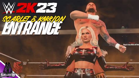 Wwe K Scarlett Karrion Kross Entrance Wwe K Youtube