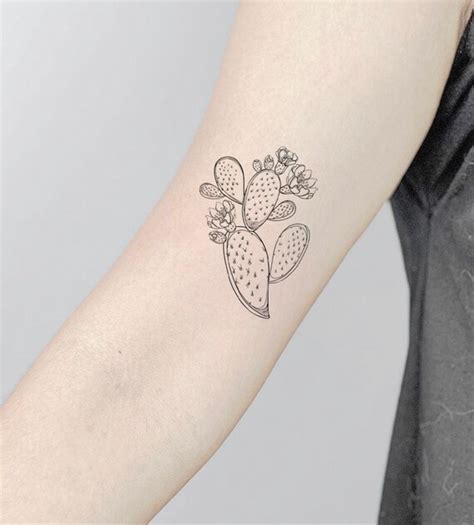 Prickly Pear Cactus Tattoo