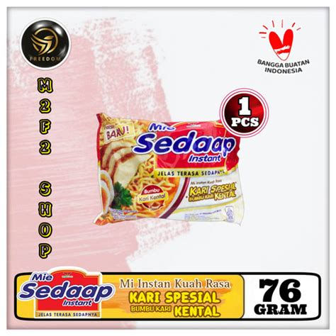 Jual Mie Sedaap Instant Kuah Rasa Kari Spesial 76 Gr Harga Satuan