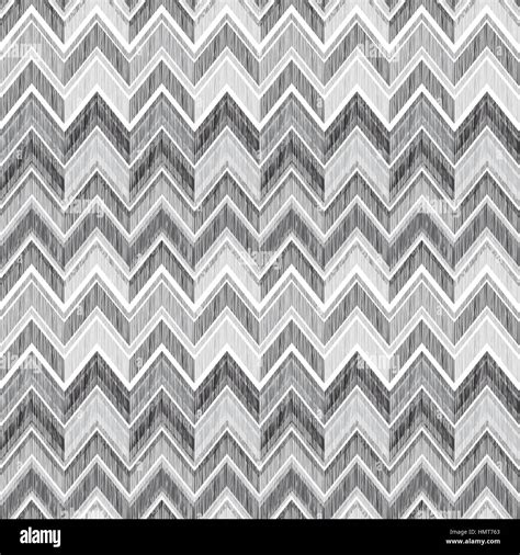 Abstract Geometric Seamless Pattern Fabric Doodle Zig Zag Line