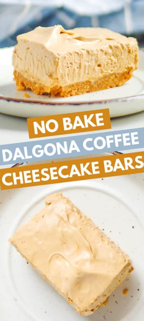 No Bake Dalgona Coffee Cheesecake Bars The Best Cheesecake Recipes