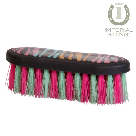 Imperial Riding Fancy Hard Dandy Brush Zebra Multi