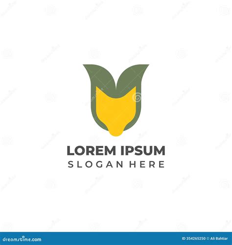 Nature Inspired Fox Logo for Eco Friendly Brands Stock Illustration