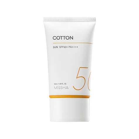 Солнцезащитный крем для лица Missha Cotton spf50+ pa++++ | отзывы