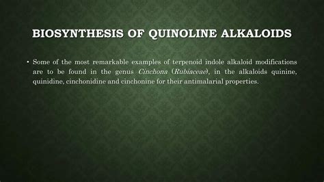 Biosynthesis Of Alkaloids Pptx