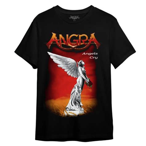 Camiseta Angra Angels Cry Consulado Do Rock Back In Black