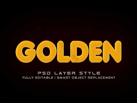 Golden Text Effects Vector Graphic Element Psd Png Images Free