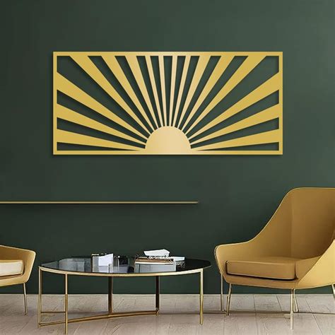 Metal Sun Wall Decor Sunburst Wall Decor Sunrise Metal