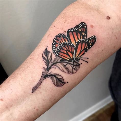 Monarch Butterfly Tattoo Design