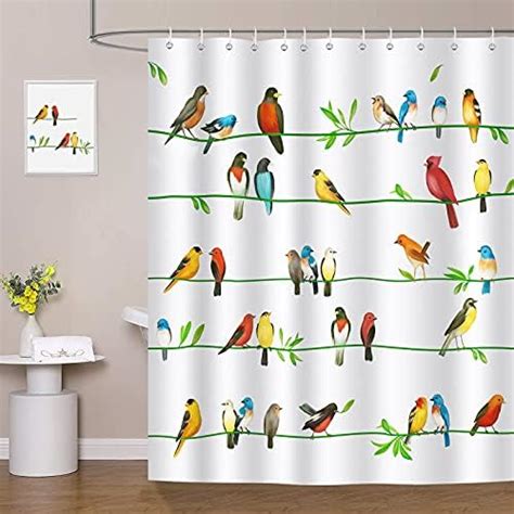 Sweetfox Rustic Birds Shower Curtain For Bathroom Tree Of