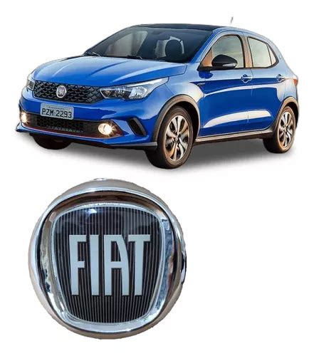 Emblema Preto Grade Encaixe Fiat Argo 2017 A 2022 Todos