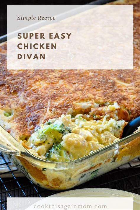 Chicken Divan Recipe Cook This Again Mom