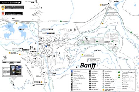 Banff Tourist Map - Ontheworldmap.com